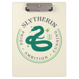 SLYTHERIN™ Green Snake House Pride Badge Clipboard