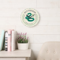 SLYTHERIN™ Green Snake House Pride Badge Large Clock