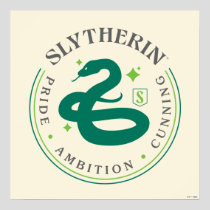 SLYTHERIN™ Green Snake House Pride Badge Poster