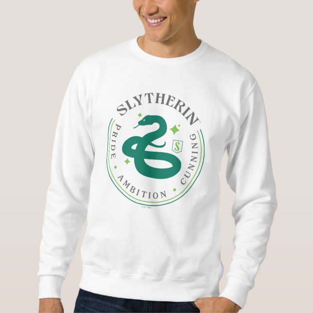 SLYTHERIN™ Green Snake House Pride Badge Sweatshirt (Front)