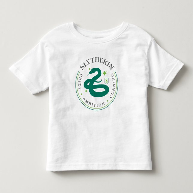 SLYTHERIN™ Green Snake House Pride Badge Toddler T-shirt (Front)