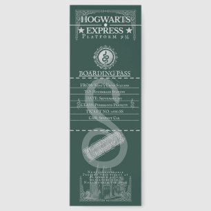 Slytherin Hogwarts Express Ticket Bookmark