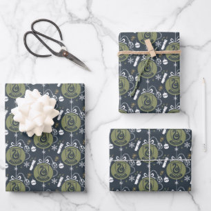 SLYTHERIN™ Holiday Bauble Graphic Wrapping Paper Sheets