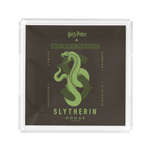 SLYTHERIN House By Any Means Acrylic Tray
