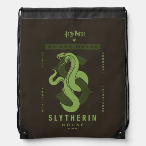 SLYTHERINâ House By Any Means Drawstring Bag