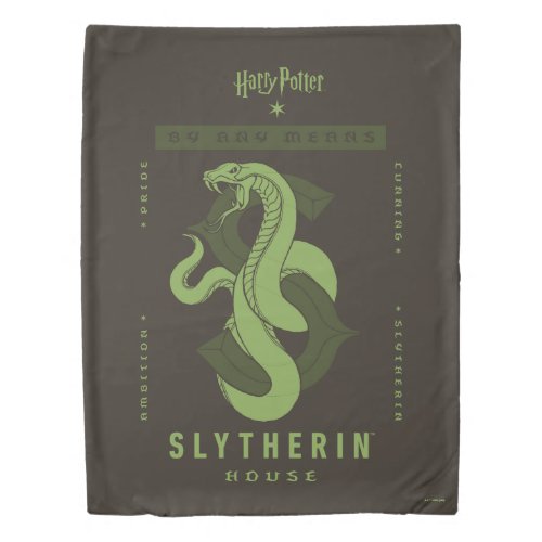 SLYTHERIN House By Any Means Duvet Cover