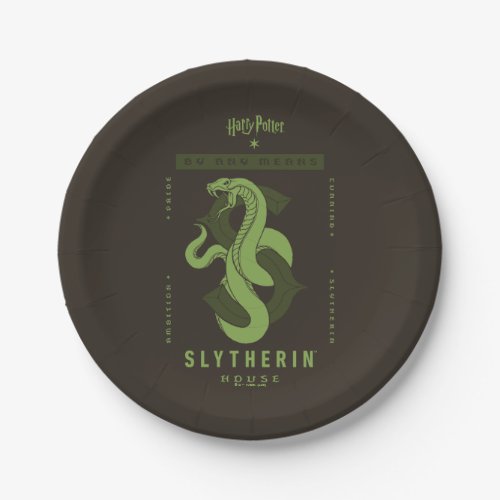 SLYTHERIN House By Any Means Paper Plates