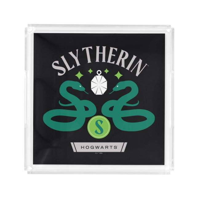 SLYTHERIN™ House Double Snake Locket Graphic Acrylic Tray (Front)
