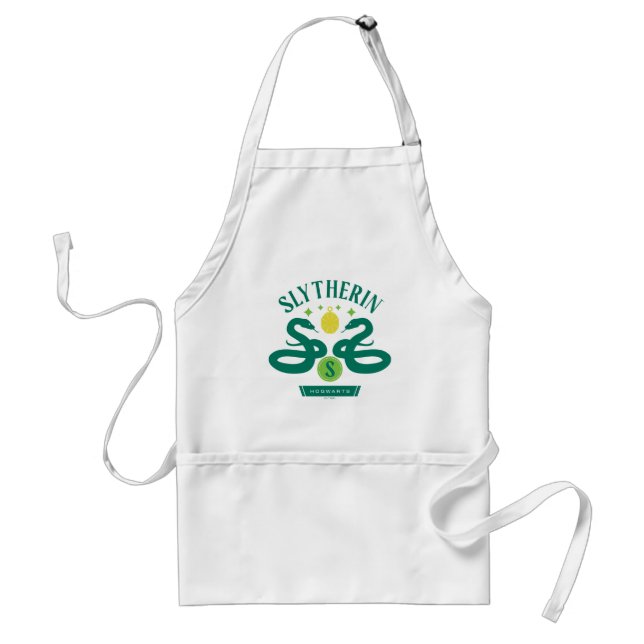SLYTHERIN™ House Double Snake Locket Graphic Adult Apron (Front)