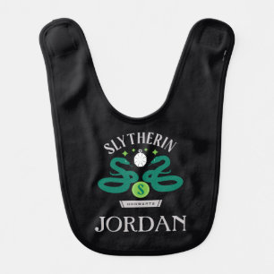 SLYTHERIN™ House Double Snake Locket Graphic Baby Bib