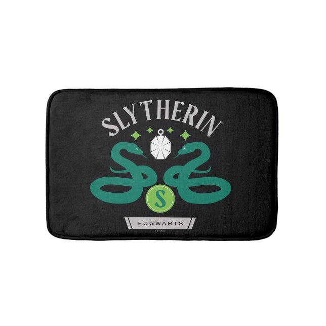 SLYTHERIN™ House Double Snake Locket Graphic Bath Mat (Front)