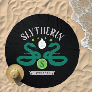 SLYTHERIN™ House Double Snake Locket Graphic Beach Towel