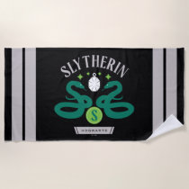 SLYTHERIN™ House Double Snake Locket Graphic Beach Towel
