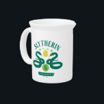 SLYTHERIN™ House Double Snake Locket Graphic Beverage Pitcher<br><div class="desc">Show your HOGWARTS™ House Pride with this SLYTHERIN™ graphic featuring two green snakes and the SLYTHERIN™ Locket! Wear this on a cool graphic t-shirt or drink from a custom mug! Shop this design on more custom Zazzle products for the perfect gift.</div>