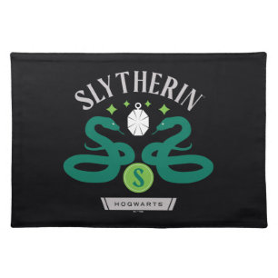 SLYTHERIN™ House Double Snake Locket Graphic Cloth Placemat