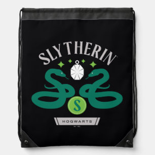 SLYTHERIN™ House Double Snake Locket Graphic Drawstring Bag