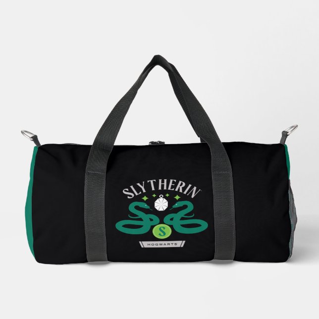 SLYTHERIN™ House Double Snake Locket Graphic Duffle Bag (Front)
