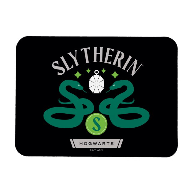 SLYTHERIN™ House Double Snake Locket Graphic Magnet (Horizontal)