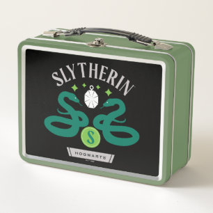 SLYTHERIN™ House Double Snake Locket Graphic Metal Lunch Box