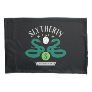 SLYTHERIN™ House Double Snake Locket Graphic Pillow Case