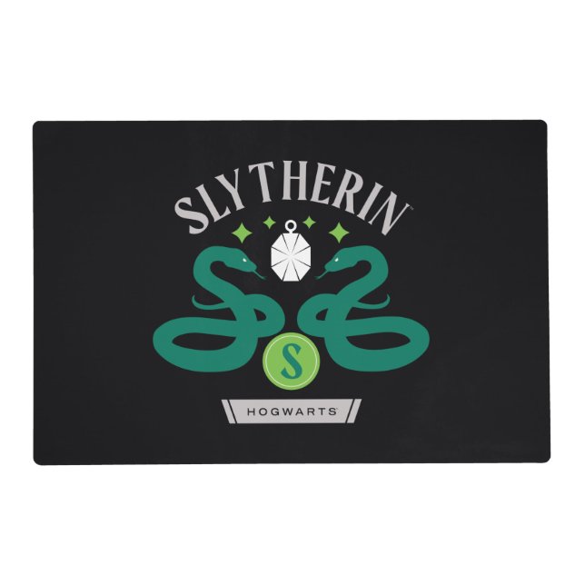 SLYTHERIN™ House Double Snake Locket Graphic Placemat (Front)