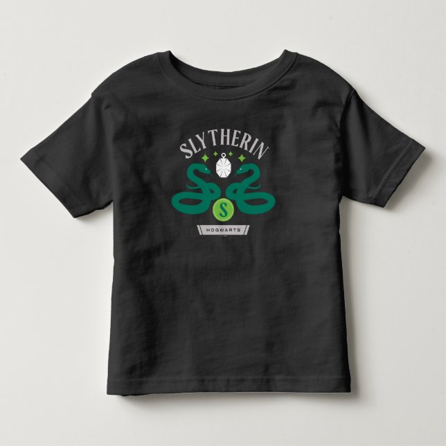 SLYTHERIN™ House Double Snake Locket Graphic Toddler T-shirt (Front)