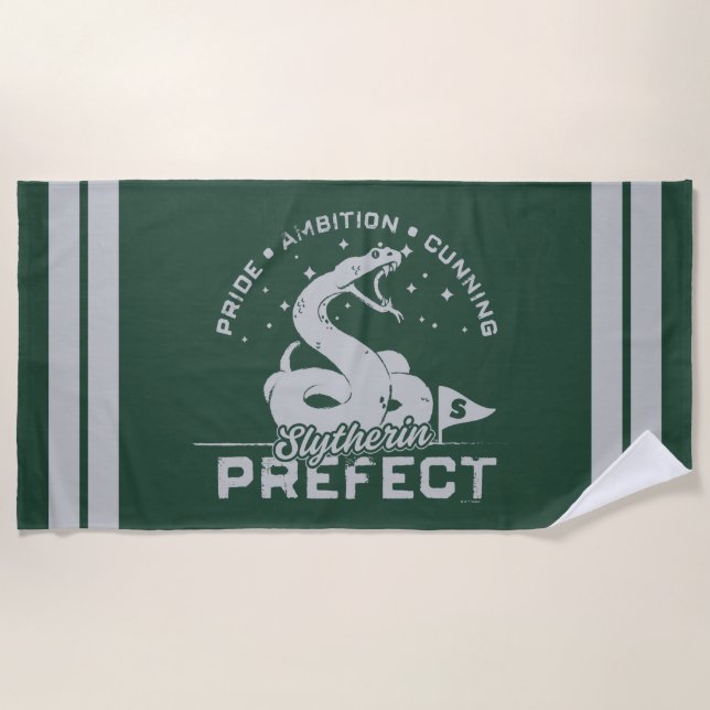 SLYTHERIN™ Prefect Badge Beach Towel (Front)