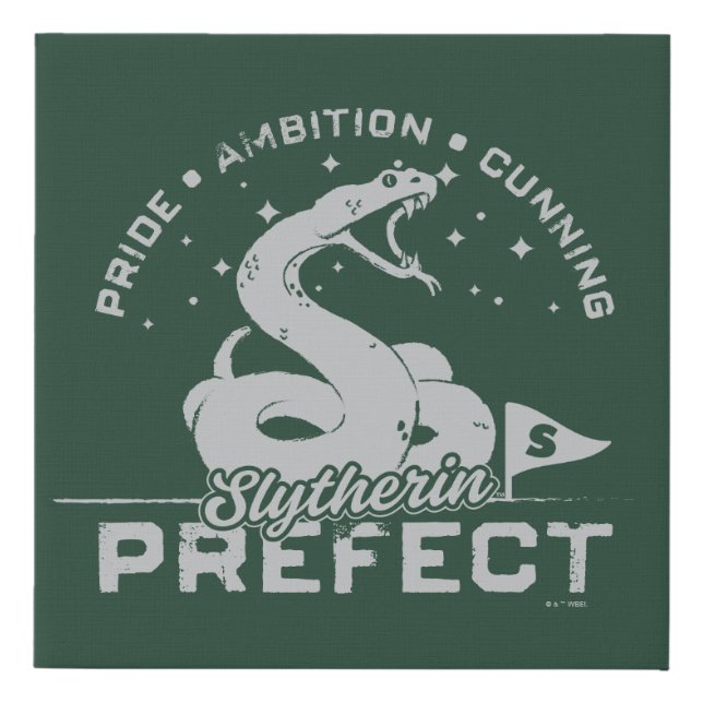 SLYTHERIN™ Prefect Badge Faux Canvas Print (Front)