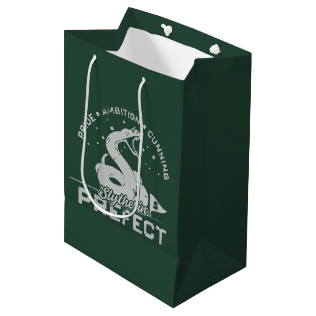 SLYTHERIN™ Prefect Badge Medium Gift Bag (Front Angled)