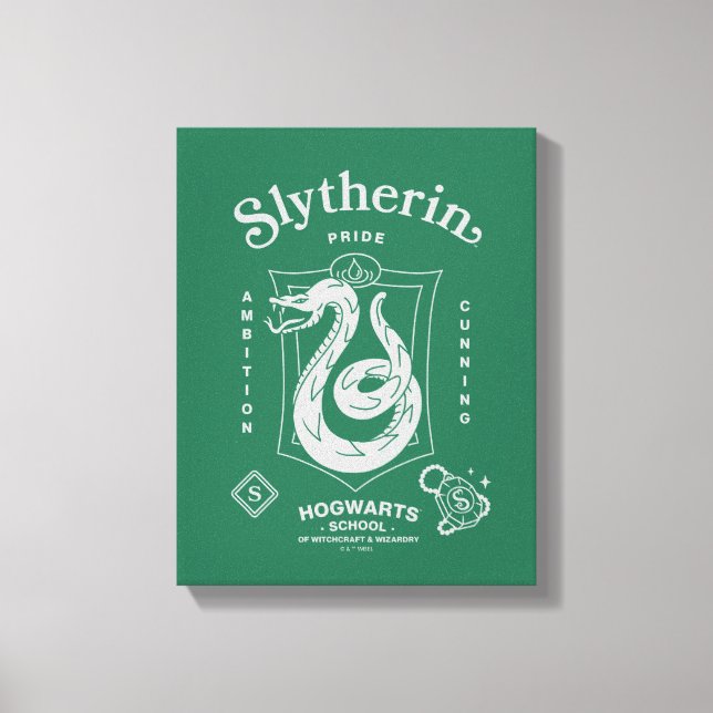 SLYTHERIN™ Pride Ambition Cunning Crest Canvas Print (Front)