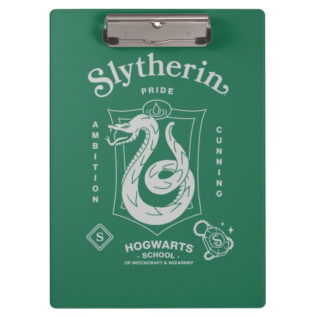 SLYTHERIN™ Pride Ambition Cunning Crest Clipboard (Front)