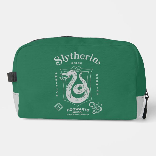SLYTHERIN™ Pride Ambition Cunning Crest Dopp Kit (Front)