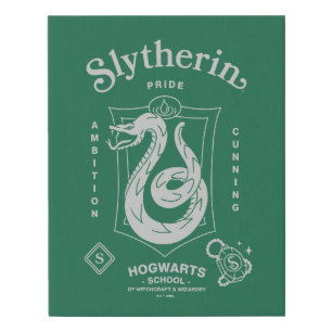 SLYTHERIN™ Pride Ambition Cunning Crest Faux Canvas Print