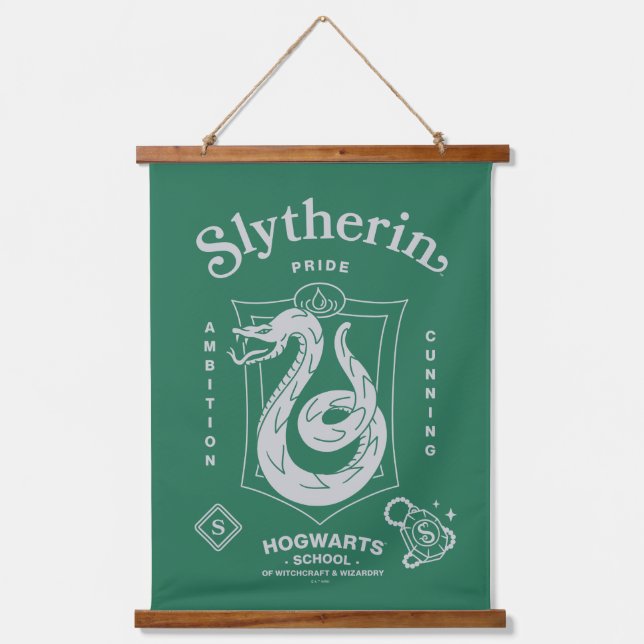 SLYTHERIN™ Pride Ambition Cunning Crest Hanging Tapestry (Front)