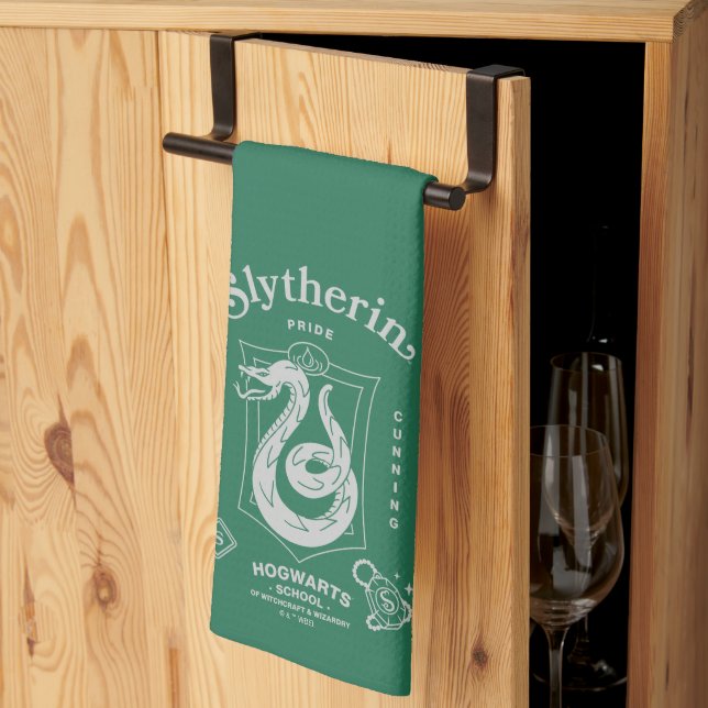 SLYTHERIN™ Pride Ambition Cunning Crest Kitchen Towel (Thirds Fold)
