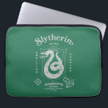SLYTHERIN™ Pride Ambition Cunning Crest Laptop Sleeve<br><div class="desc">Show your house pride with this bold Slytherin™ crest design, honoring the ambition and cunning that define this iconic Hogwarts™ house. Featuring the striking serpent coiled within a classic shield, the artwork highlights Slytherin’s core traits — Ambition, Pride, and Cunning — in a clean, vintage-inspired layout. Rendered in signature house...</div>