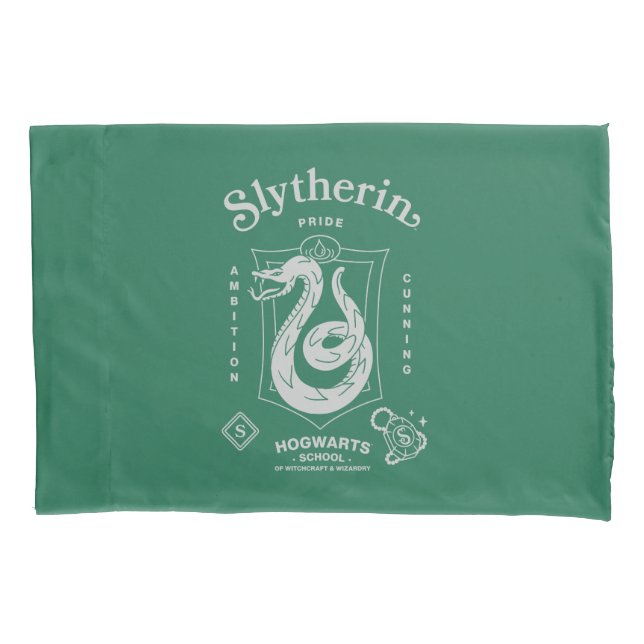 SLYTHERIN™ Pride Ambition Cunning Crest Pillow Case (Front)