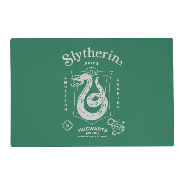 SLYTHERIN™ Pride Ambition Cunning Crest Placemat (Front)