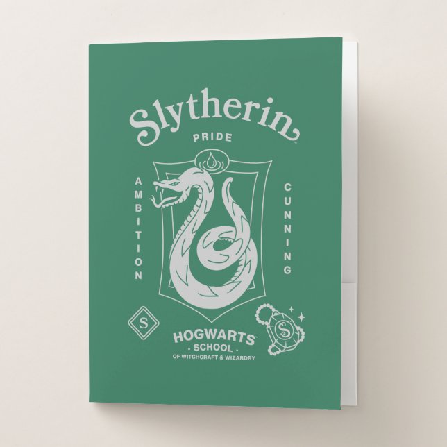 SLYTHERIN™ Pride Ambition Cunning Crest Pocket Folder (Front)