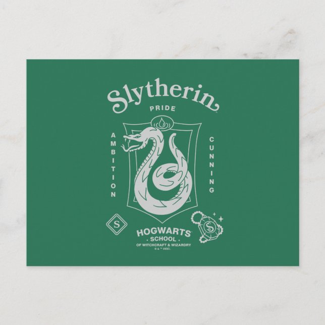 SLYTHERIN™ Pride Ambition Cunning Crest Postcard (Front)