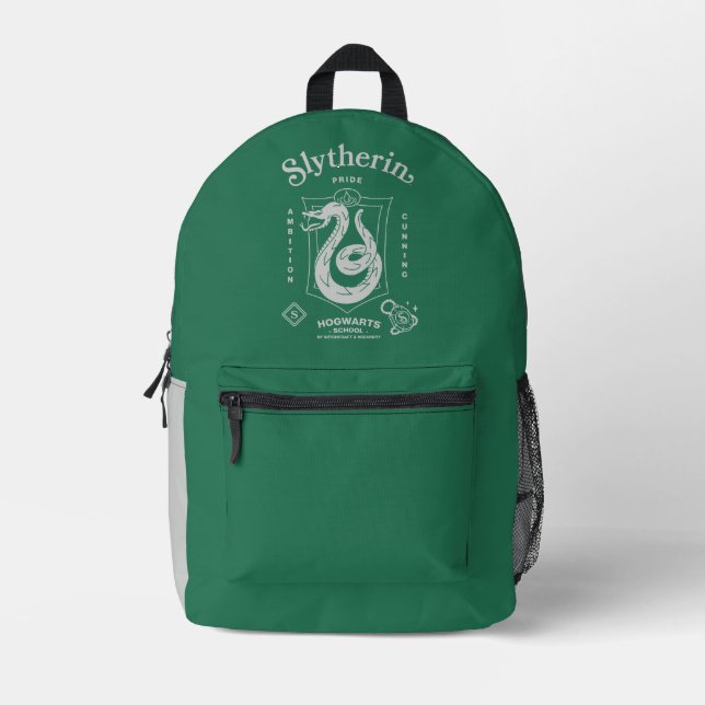SLYTHERIN™ Pride Ambition Cunning Crest Printed Backpack (Front)