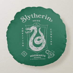 SLYTHERIN™ Pride Ambition Cunning Crest Round Pillow
