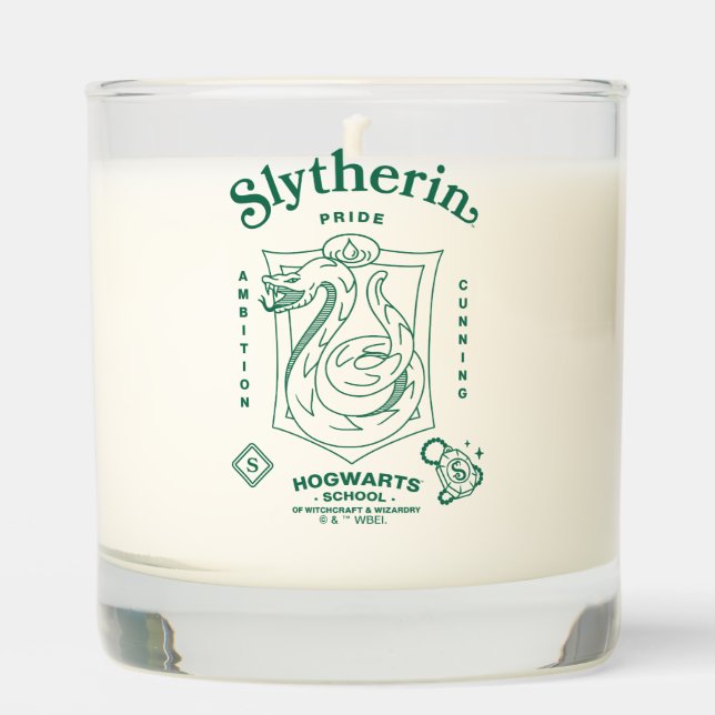 SLYTHERIN™ Pride Ambition Cunning Crest Scented Candle (Front)