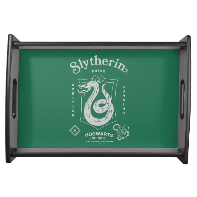 SLYTHERIN™ Pride Ambition Cunning Crest Serving Tray (Front)