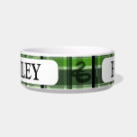 SLYTHERIN™ Tartan Plaid Pattern Bowl<br><div class="desc">Harry Potter | Check out this fun tartan plaid pattern featuring the SLYTHERIN™ snake!</div>