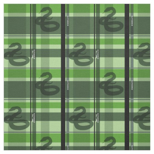 SLYTHERIN™ Tartan Plaid Pattern Fabric