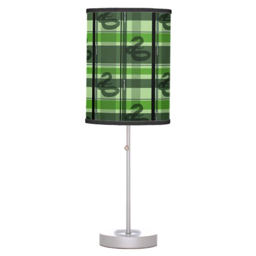 SLYTHERIN Tartan Plaid Pattern Table Lamp