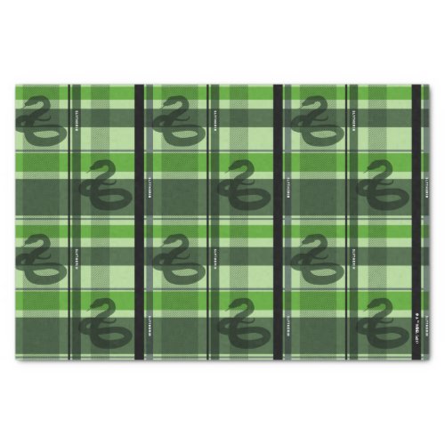 SLYTHERIN Tartan Plaid Pattern Tissue Paper