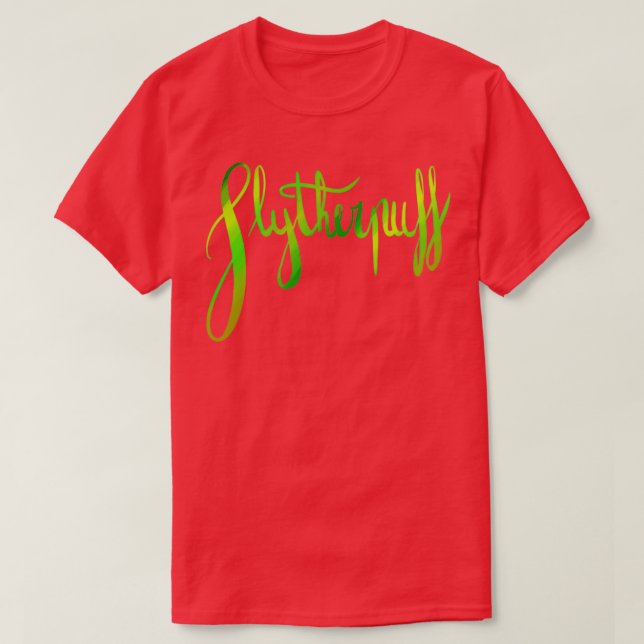 Slytherpuff Galligraphy  T-Shirt (Design Front)