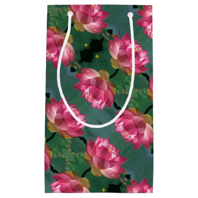 Sm Gift Bag Pink Lotus (Front)